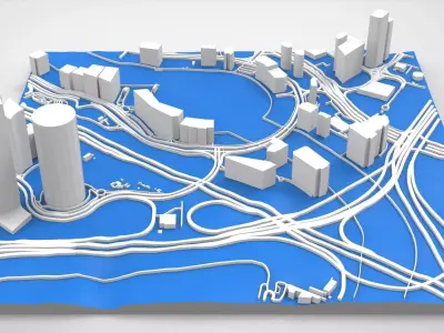 Business Bay Dubai United Arab Emirates 3D model purchase