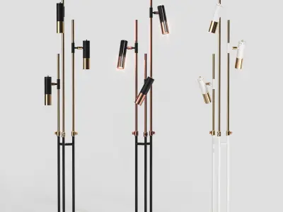 Delightfull IKE floor 3 lamps 3D model