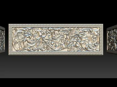 3D STL Models CNC Router - Carved decor  3D print model