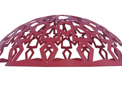 Dome with east ornament 3D model