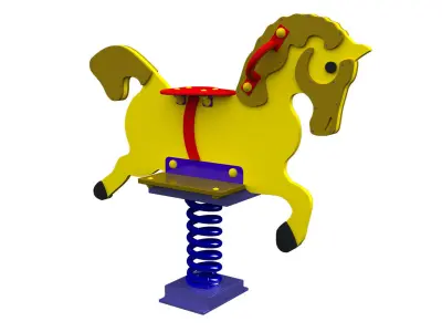 Children swing Horse 3D model