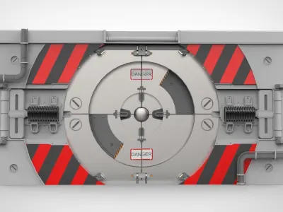 sci fi door 16 3D model