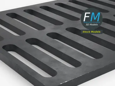 Sewer grate 2 3D model