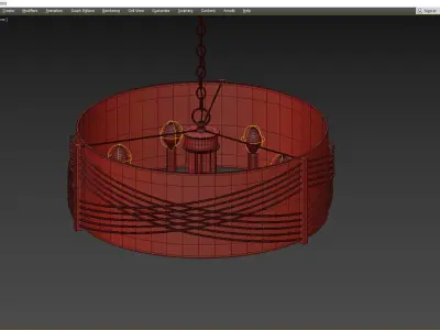 ZARA CHANDELIER Low-poly 3D model