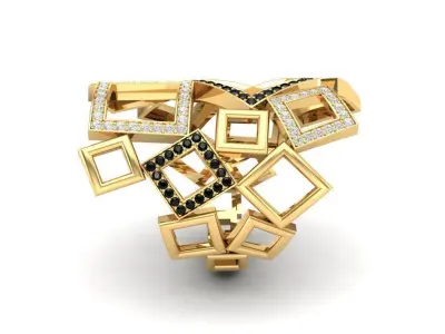 Ring Square Rectangle  G-615 3D print model