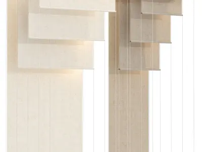 Roller Blinds Set 03 3D model