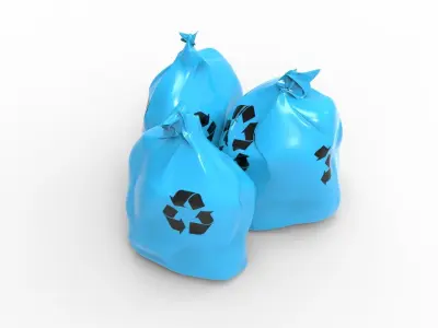 RUBBISH BLUE 3D model