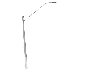 Concrete Lamp Post - Light Pole - Light Post - Street Light 50 3D model