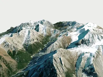 Khoridol Saridag mountains 3D model