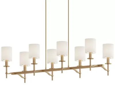 HEWITT chandelier with lamps hanging from it 3D model