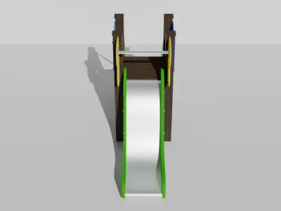 Slide Low-poly 3D model get