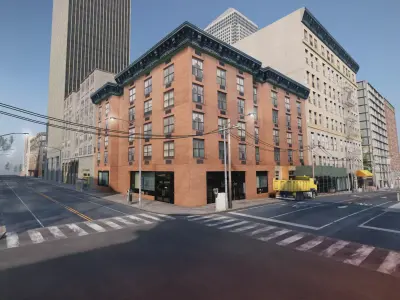 New york lowpoly building Low-poly 3D model