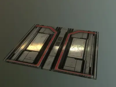 Sci-Fi Panel V1 Low-poly 3D model