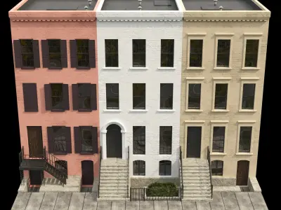 Residential buildings 3D model