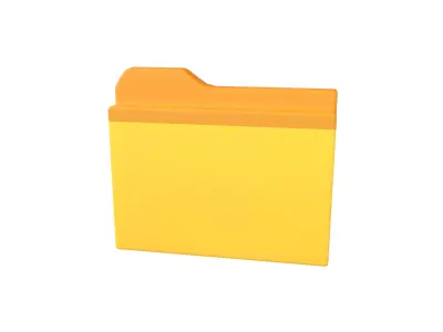 Folder Icon v1 001 Low-poly 3D model