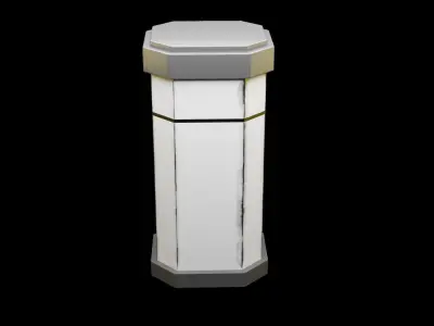 SciFi Container - Game Ready - PBR 3D Model Low-poly 3D model