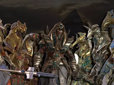 Egyptian Gods Collection 3D Model Pack