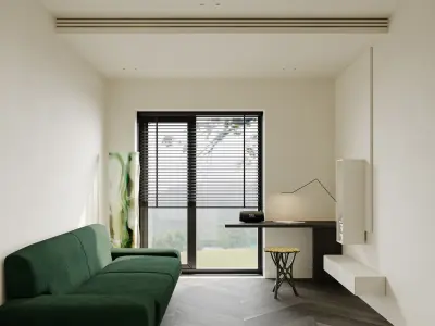 Living Room Interior Scene for 3DMAX and Corona Renderer  3D model