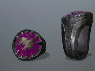 Power Ring Low-poly 3D model