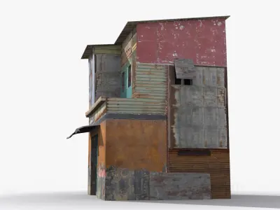 Slum x23 Low-poly 3D model purchase
