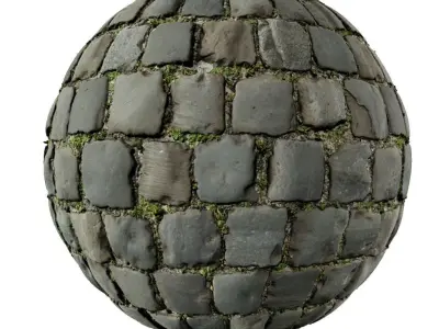 PBR - Material Cobblestone Floor 4K Texture