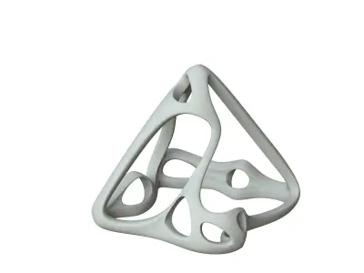 SciFi Cube Object No 62385 Low Poly Shape Low-poly 3D model