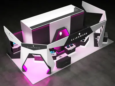 Exhibition Booth Stall Design 3D model