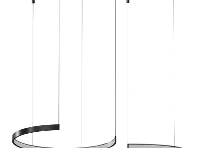 Suspension lamp LED 3D model