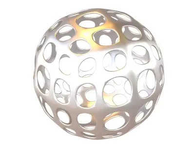 Abstract Sphere Ball v1 002 Low-poly 3D model