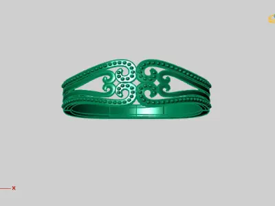 Women Ring Fancy Ring Plain light weight STL 3DM Printable 3D print model 8