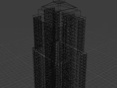 Empire State Building Low-poly 3D model