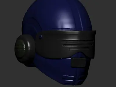 helmet high poly sculpt 3d printable ver 8 3D model 3D model purchase
