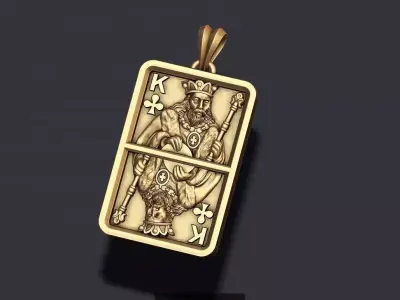 playing cards KING pendant light pack set