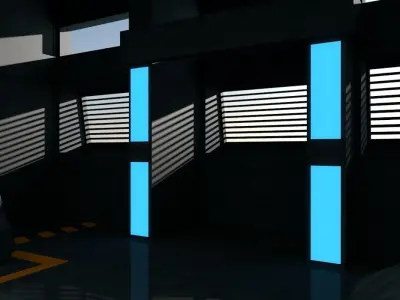 Sci Fi Interior 3D model