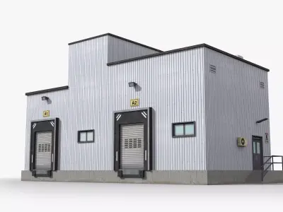 Factory x11 Low-poly 3D model purchase