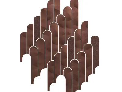 Lantic Colonial DIGIT Gold and Copper tiles Low-poly 3D model