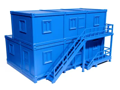 Mobile barracks 3D print model