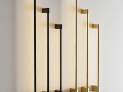 Desing Lamps Scan wall light Low-poly 3D model