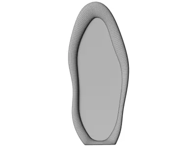 Amon Irregular Floor Mirror By Wrought Studio - Wayfair 3D model