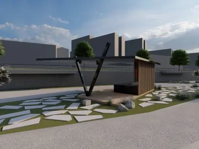 Master park-public park-Private Park Landscape 3D model