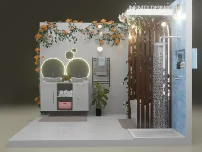 BATHROOM Low-poly 3D model