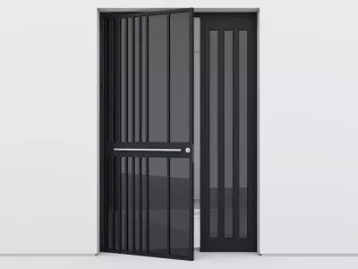 Aluminium door 279 3D model