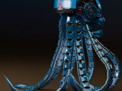 octopus burg 3D model