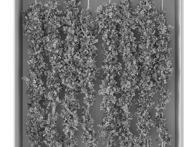 light box with tropical ivy garden in frame glass smoked 03 Low-poly 3D model