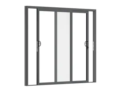 Aluminium Door 06 3D model