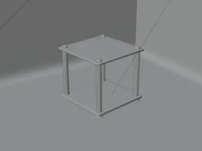 Vintage Table 3D model