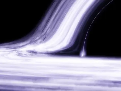 BLACK HOLE PHOTOREALISTIC ANIMATED INTERSTELLAR 3D model 3D model