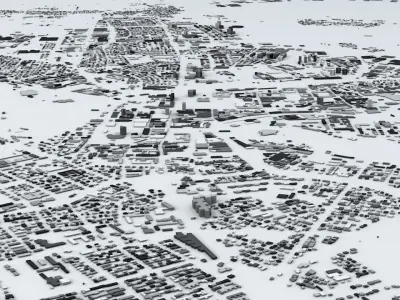 Ljubljana Streets and Buildings 3D model