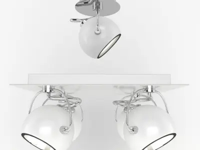 Lamp IDEAL LUX LUNARE 3D model