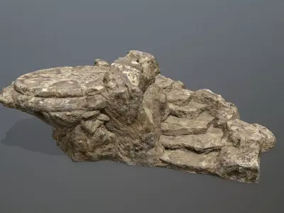 Ladder rock Low-poly 3D model purchase